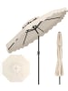 COSTWAY Sonnenschirm 300 cm mit Doppeldach in Beige