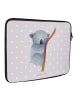 Mr. & Mrs. Panda Notebook Sleeve Koalabär ohne Spruch in Grau Pastell