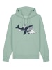 wat? Apparel Sweatshirt Spacewhale in Aloe
