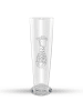 Mr. & Mrs. Panda Trinkglas Giraffe Blumenkranz ohne Spruch in Transparent