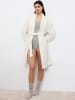 Triumph Morgenmantel Fleece Robe in SILK WHITE