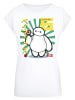 F4NT4STIC Extended Shoulder T-Shirt Big Hero 6 Baymax Lollypop in weiß