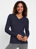WITT WEIDEN V-Ausschnitt-Pullover in marine