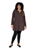 Ulla Popken Longshirt in mahagoni