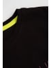 Coccodrillo T-Shirt mit kurzen Ärmeln in schwarz