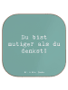 Mr. & Mrs. Panda Untersetzer Spruch Alleine schlafen lernen Muti... in Meeresbrise