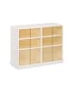 relaxdays Faltbarer Schuhschrank in Weiß/ Braun - (B)86,5 x (H)66,5 x (T)34,5 cm