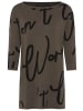 Laura Scott Jacquardpullover in braun-schwarz gemustert