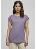 Urban Classics Urban Classics Damen Ladies Extended Shoulder Tee in dustypurple
