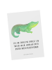 Mr. & Mrs. Panda einzelkarte Krokodil mit Spruch in Weiß