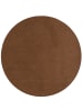 Snapstyle Velours-Teppich Joy Rund in braun