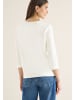Cecil Langarmshirt in vanilla white