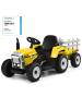 COSTWAY 12V Traktor ab 3 Jahren in Gelb