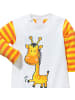 Erwin Müller Interlock-Jersey Baby-Schlafanzug 2er-Pack in mandarine/weiß/gelb