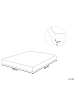 Beliani Bettlaken JANBU in Grau - (W) 200 x (H) 30 x (L) 200 cm