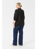 KAFFE curve Langarm-Bluse KCellinor in Black Deep CC
