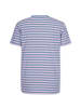 HONESTY RULES T-Shirt " Striped " in aegean-blue-faded-pink