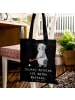 Mr. & Mrs. Panda Tasche Panda Hockey spielen mit Spruch in Schwarz