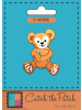 Catch the Patch Teddy Bär KinderApplikation Bügelbild inBraun