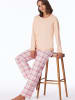 Schiesser Pyjama Comfort Essentials in peach whip