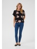 Kaffe Ärmellose Bluse KAamber Loose fit in Black / Peach Flower Print