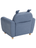 Beliani Kindersessel MARIBO in Blau/Braun - (W) 61 x (H) 59 x (L) 44 cm