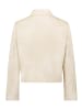 AMBER & JUNE Kunstleder-Jacke mit Kragen in beige