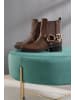 Aniston SHOES Westernstiefelette in dunkelbraun