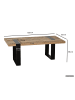 FineBuy Couchtisch in Braun / Mango / 100x50x38