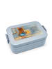 Mr. & Mrs. Panda Bentobox Maus Kekse Design mit Spruch in Blau Pastell