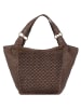 Greenland Nature Femi & Nine Schultertasche Leder 38 cm grey