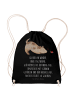 Mr. & Mrs. Panda Rucksack-Beutel Hund Marienkäfer mit Spruch in Schwarz