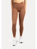 SMILODOX Leggings Silvia Scrunch in Braun