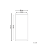 Beliani Wandspiegel CANET in Braun - (W) 90 x (H) 200 x (L) 8 cm Vertikal