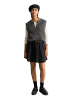 Marc O'Polo DENIM Ärmelloser Bubble-Bouclé-Cardigan regular in Dark Shadow Melange