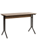 Beliani Schreibtisch CREEK in Braun/Schwarz - (W) 120 x (H) 76 x (L) 48 cm
