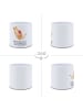 Mr. & Mrs. Panda Pflanzenkübel groß Katze Wolle mit Spruch in Weiß