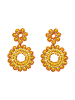 IZIA Women Earrings in Orange
