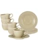 Seltmann Weiden 6er Set Espressotassen mit Untertassen Beat Color Glaze in 100 ml in Sandbeige