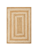 Beliani Geflochtener Teppich ELMALI in Beige - (W) 200 x (L) 300 cm