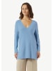 comma Strickpullover langarm in Blau