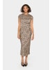 SAINT TROPEZ Rock HafiaSZ Gerade Passform in Black Reg Leo