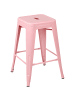 Beliani 2-tlg Barhocker CABRILLO in Rosa