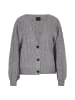 DreiMaster Damen Cardigan in Grau Melange