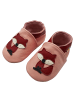 Yalion Baby Krabbelschuhe aus Leder, weiche Lauflernschuhe mit rutschfester Sohle