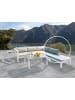 Beliani 5-tlg Lounge Set MESSINA in Weiß/Beige/Grün