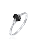 Elli Ring 925 Sterling Silber Verlobungsring in Schwarz