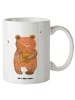 Mr. & Mrs. Panda XL Tasse Bär Honig ohne Spruch in Weiß