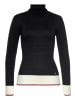 AJC Rollkragenpullover in schwarz-offwhite