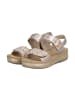 rieker Rimo-Sandalen aus Leder mit Keilabsatz Grau